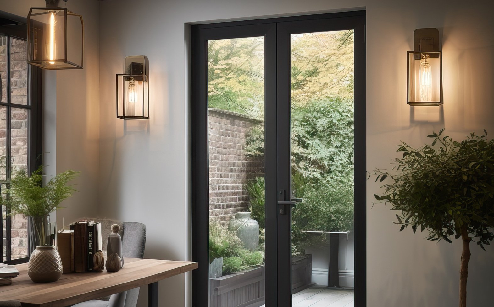 Fenêtre, aluminium, bois, PVC